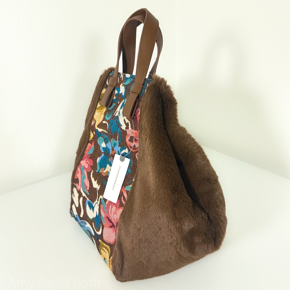 Anthropologie Two Tone Satchel NWT - Picture 5 of 13